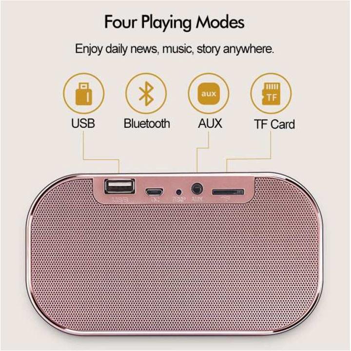 Loa Bluetooth Kiêm Đồng Hồ Báo Thức Yayusi S2