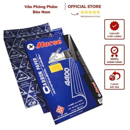 10 tờ giấy than A4 Horse chính hãng sản xuất tại Thái Lan