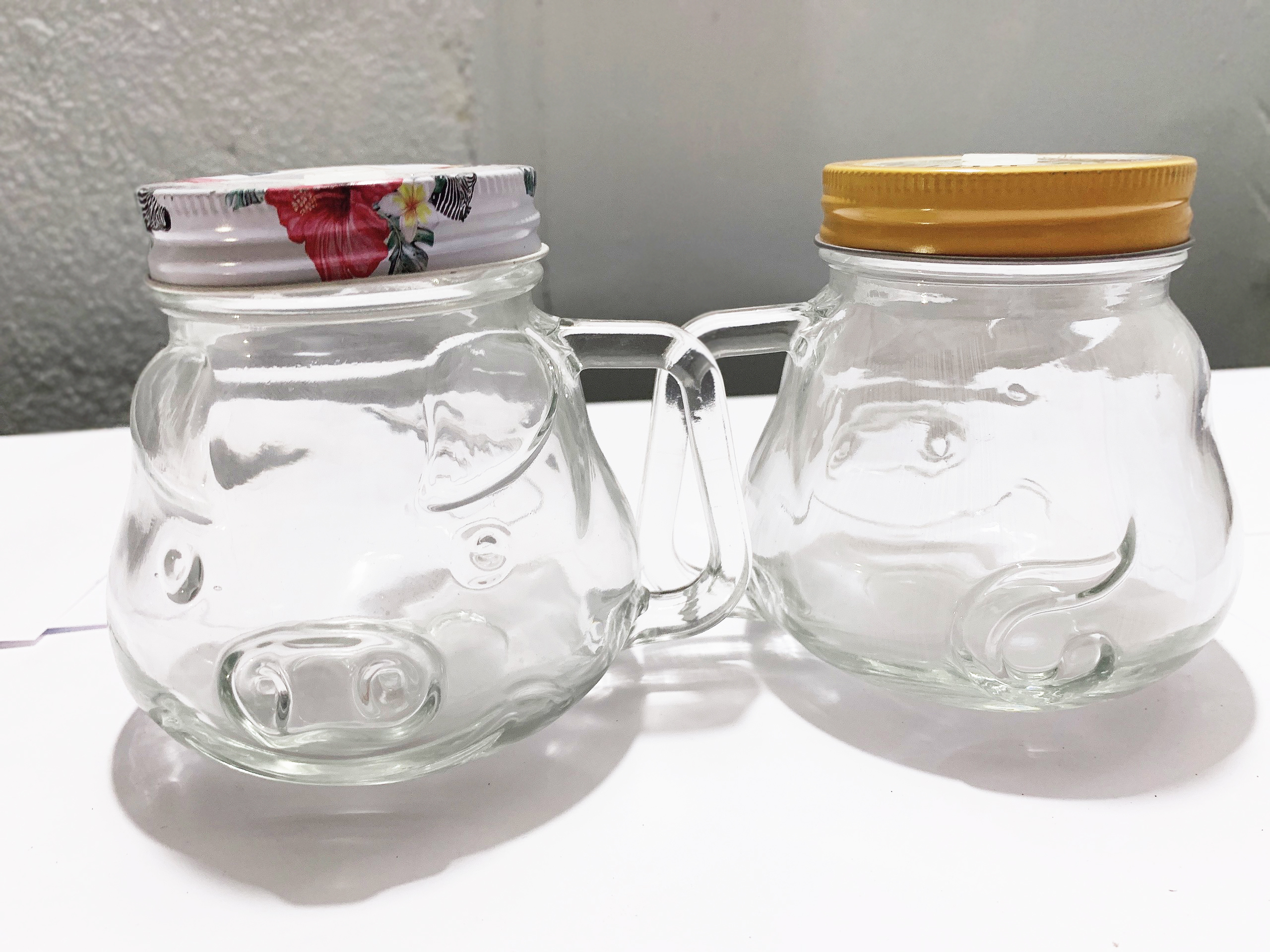 Ly Thủy Tinh con heo 450ml