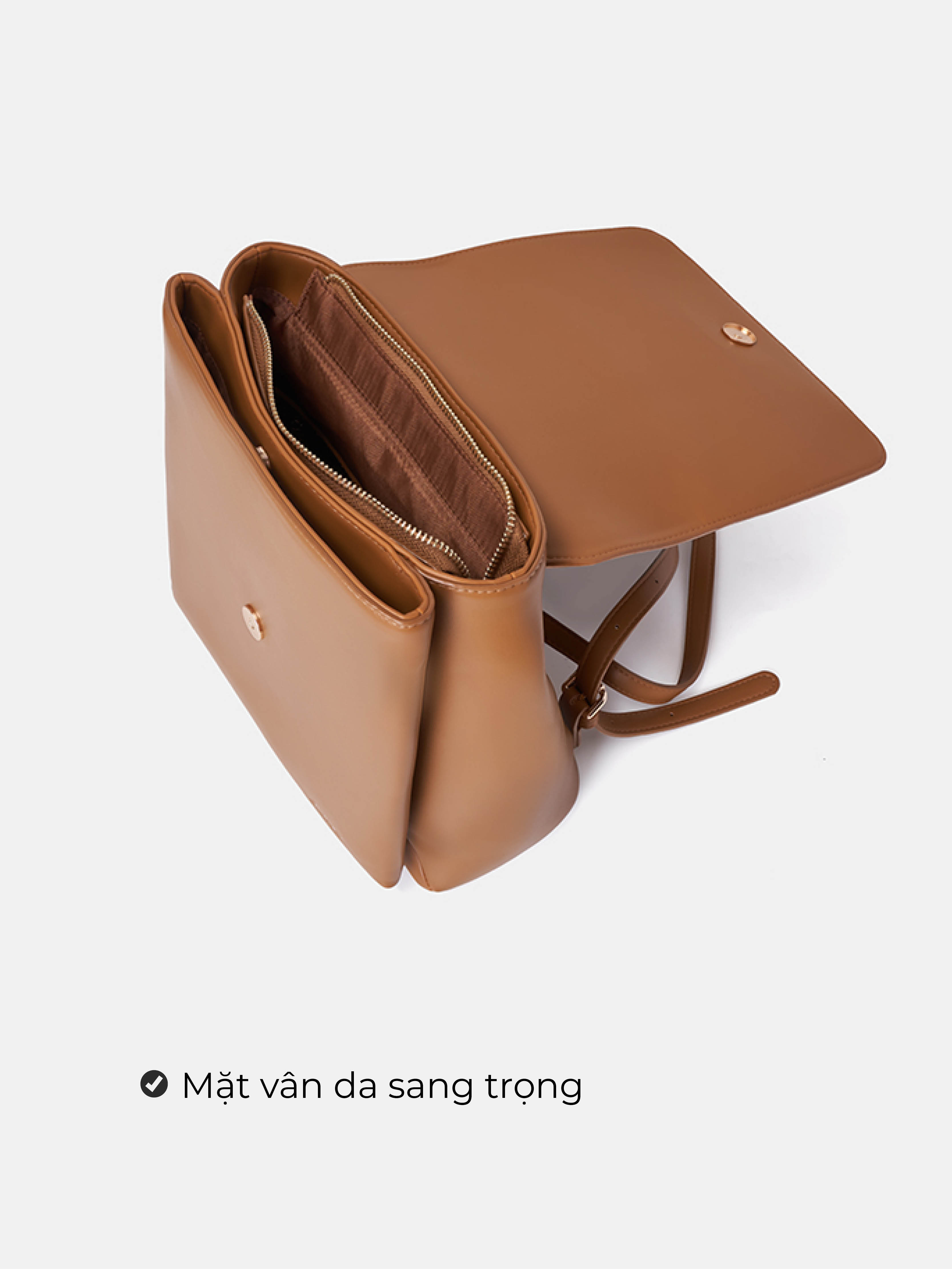 Balo Nữ Thời Trang JUNO Buckle Phối Si Vân BL111
