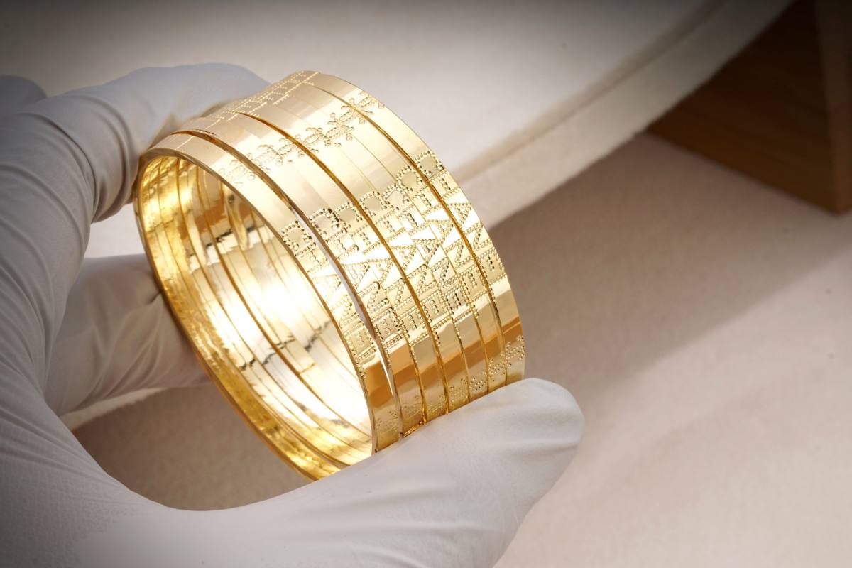 [Khuyến mãi lớn-Hàng mới về] Bộ vòng ximen vàng non 7 chiếc mạ vàng 18K cao cấp Kim Phụng, vòng ximen bản 4 li khóa vàng giống vàng thật 99%