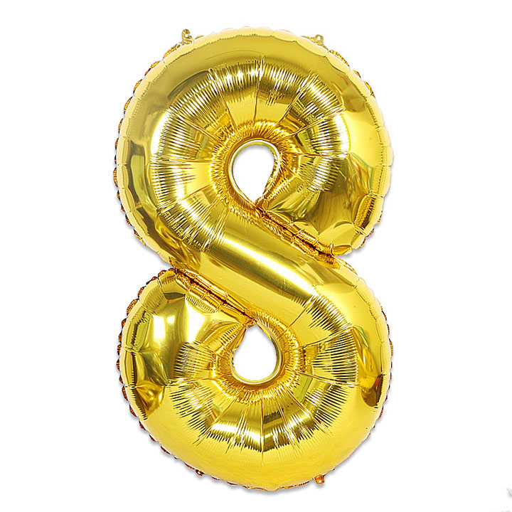 Bộ trang trí sinh nhật bóng bay hình số màu bạc vàng 32 inch - Phụ kiện trang trí tiệc thôi nôi - Bong bóng happy birthday - Chữ trang trí đầy tháng - Tiệc sinh nhật cho bé trai bé gái cute - Set bóng trang trí party sự kiện