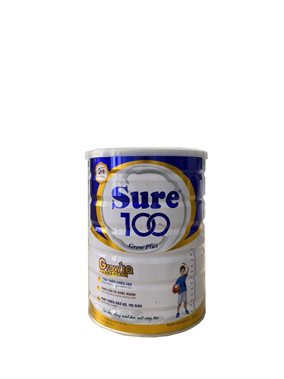 [HCM]Sữa Sure 100 Grow IQ Plus 900g
