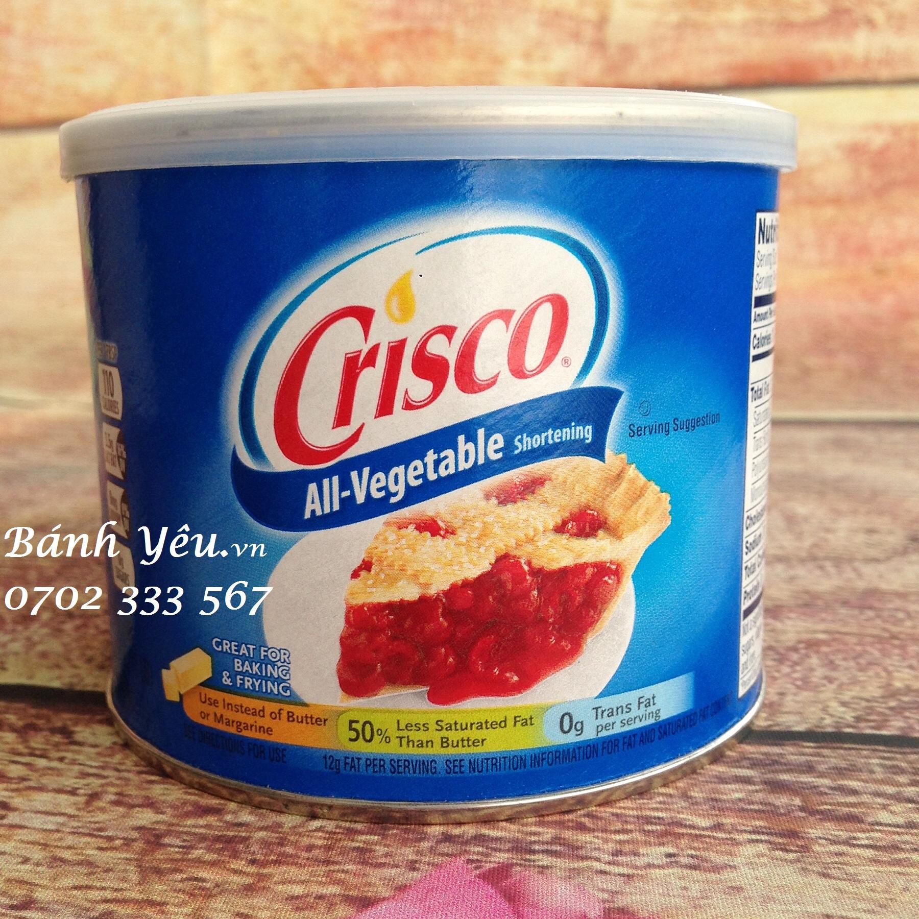 Shortening Mỡ trừu MỸ hiệu CRISCO 453g MixASale