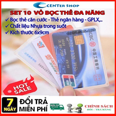 ⚡ Combo 2 Túi ( Ví ) Đựng Card Visit, Atm, Cmnd Trong Suốt ⚡ - Center shop