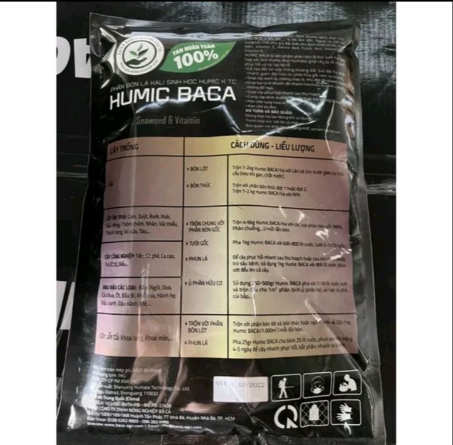 Phân bón lá sinh học HUMIC BACA gói 1kg