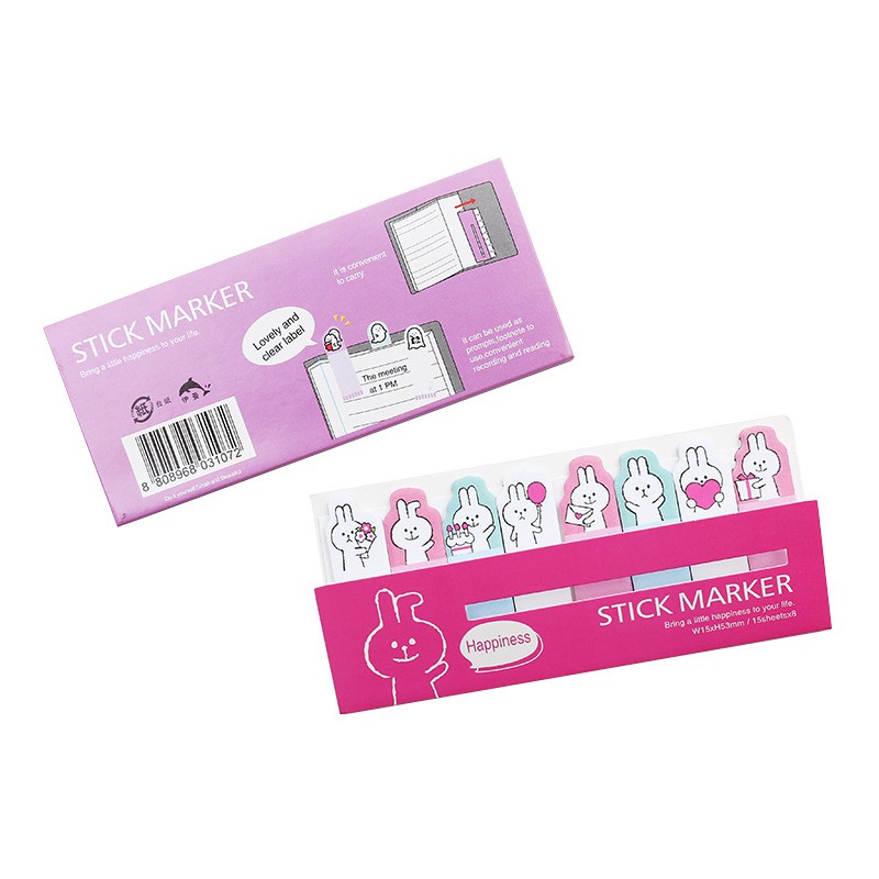 [Lấy mã giảm thêm 30%] Giấy đánh dấu trang giấy note trang hoạt hình dễ thương
