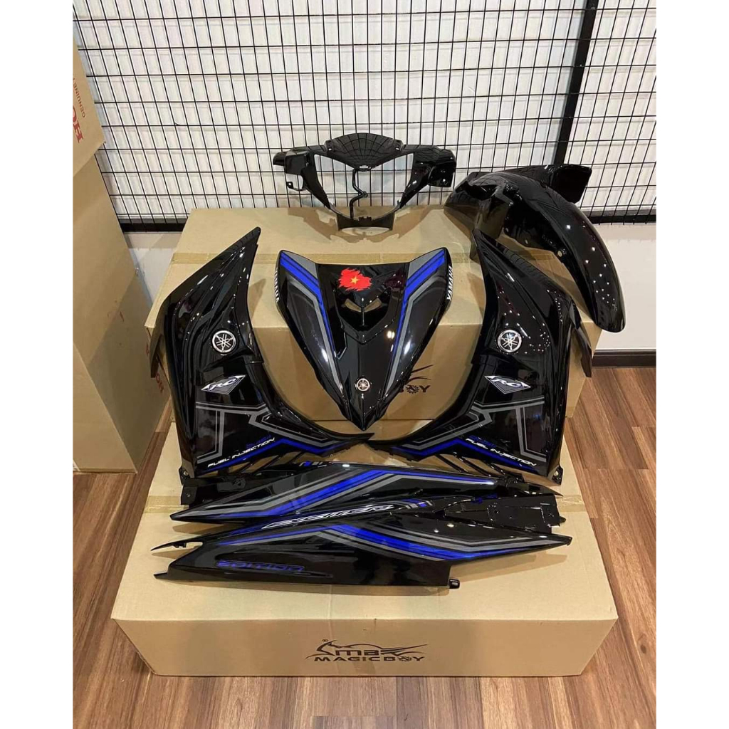 Tem Rời Yamaha Ex 135 Rc 2011 Đen Xanh