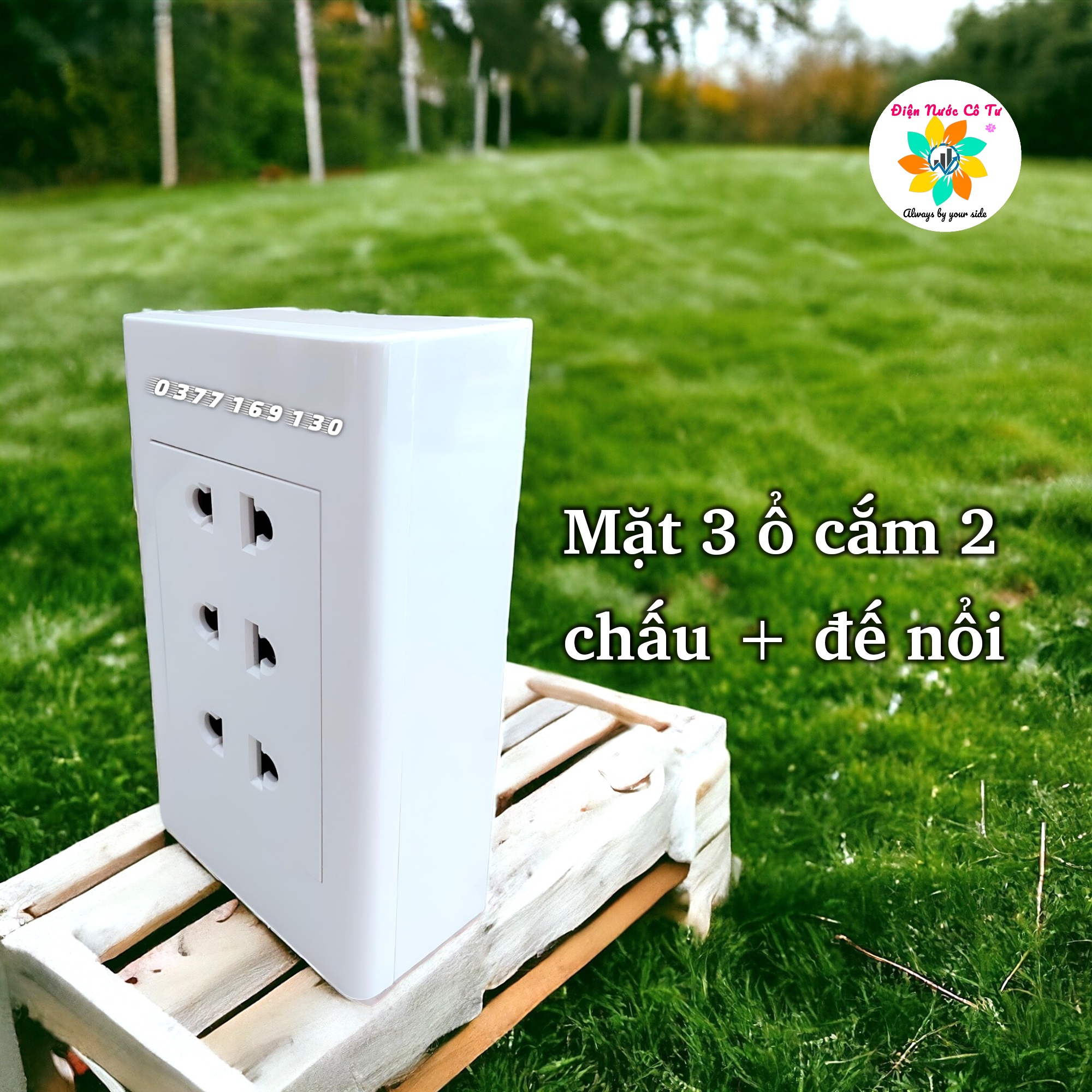Ổ cắm điện 3 lỗ đôi 2 chấu 16a sino vanlock