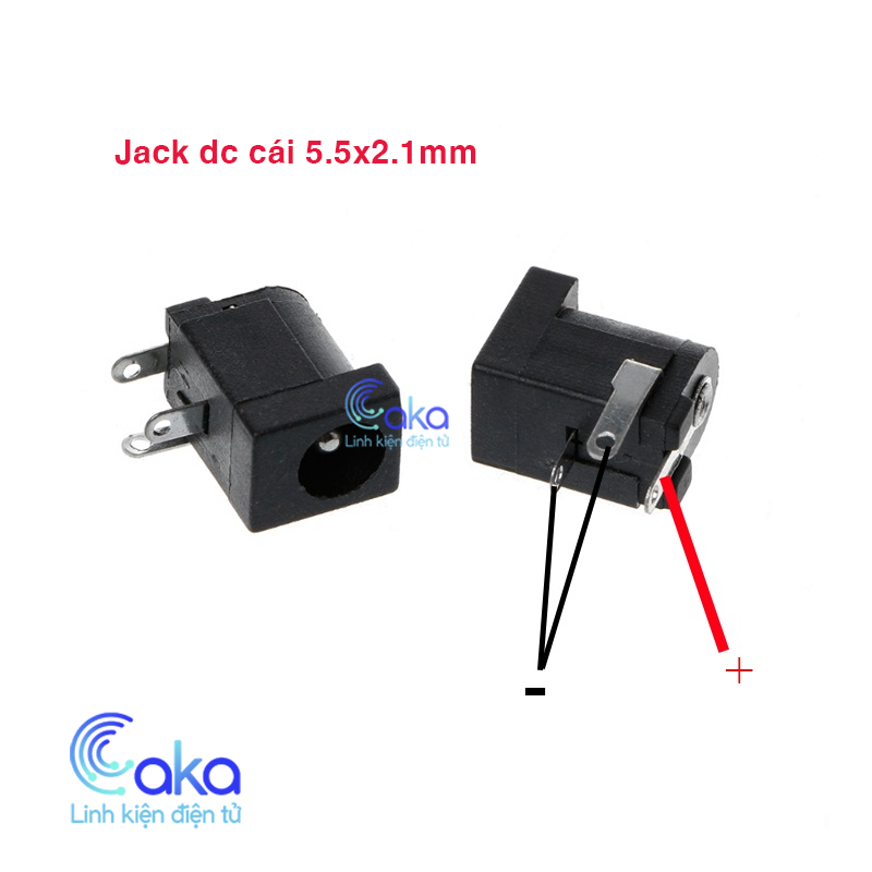 Bộ 10 Jack nguồn DC Cái 5.5x2.1mm