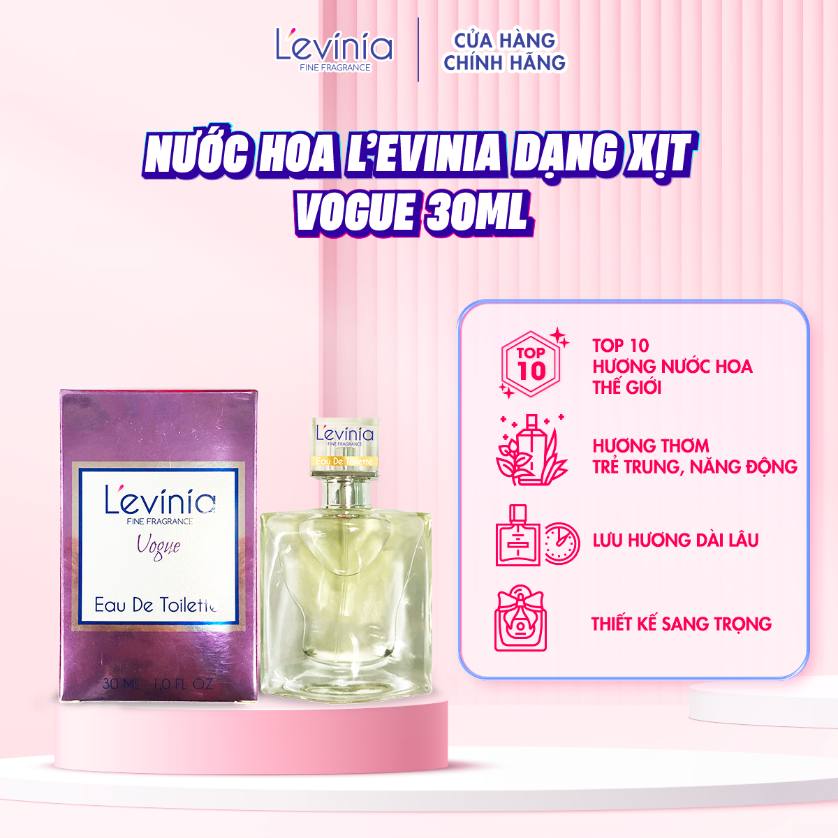 Nước Hoa Cao Cấp Dạng Xịt L'evinia VOGUE 30ml