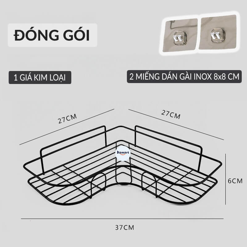 Punch-free Storage Rack Bathroom Kitchen Wrought Iron Shelf Multi-functional Wall-mounted Storage Rack