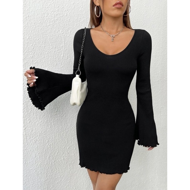 [ SIZE LỚN BIGSIZE 55Kg-100Kg ] MS4 ĐẦM THUN GÂN TAY LOE CUỐN BIÊN