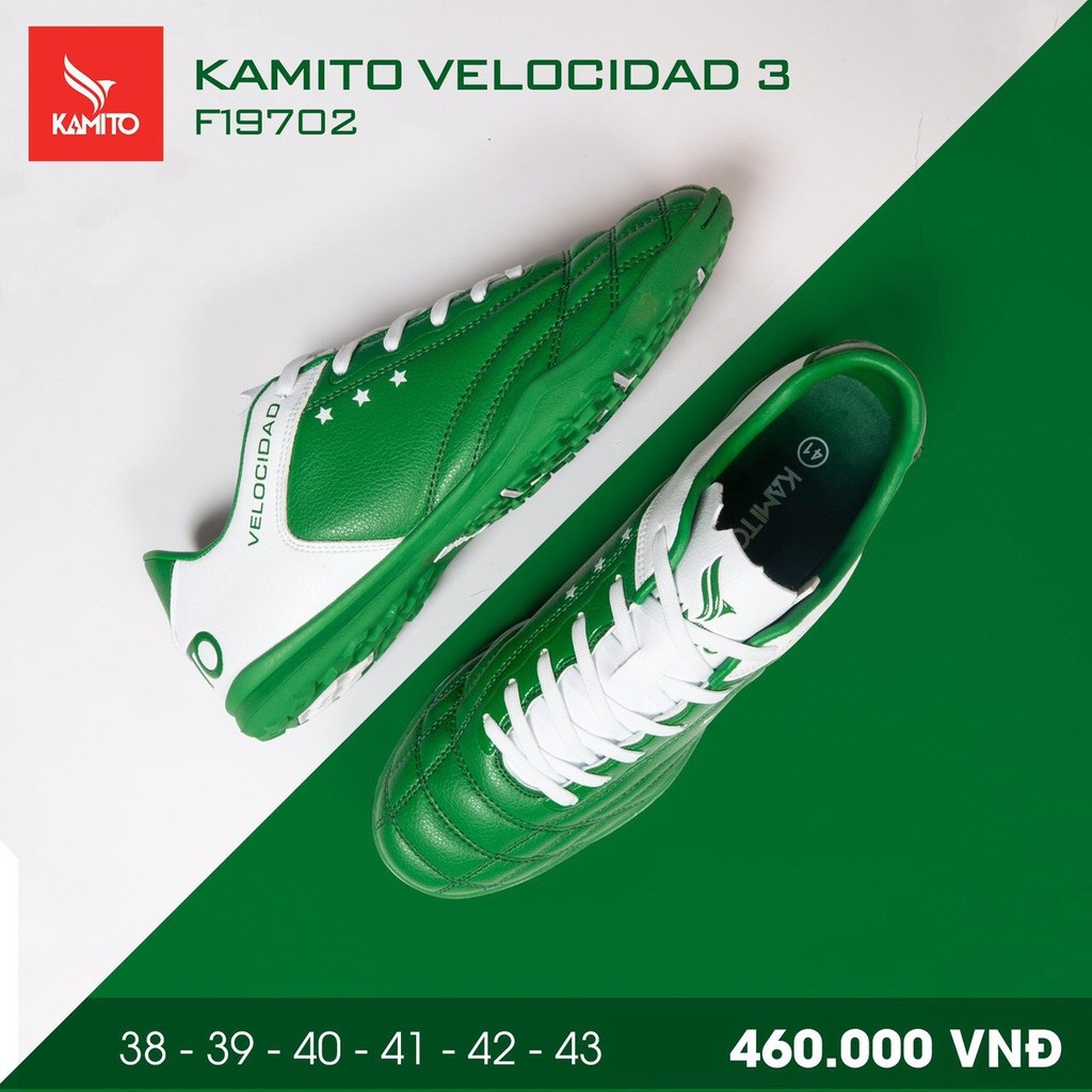 XẢ HÀNG Giày bóng đá Kamito Velocidad 3 chính hãng Size đẹp màu đẹp- có