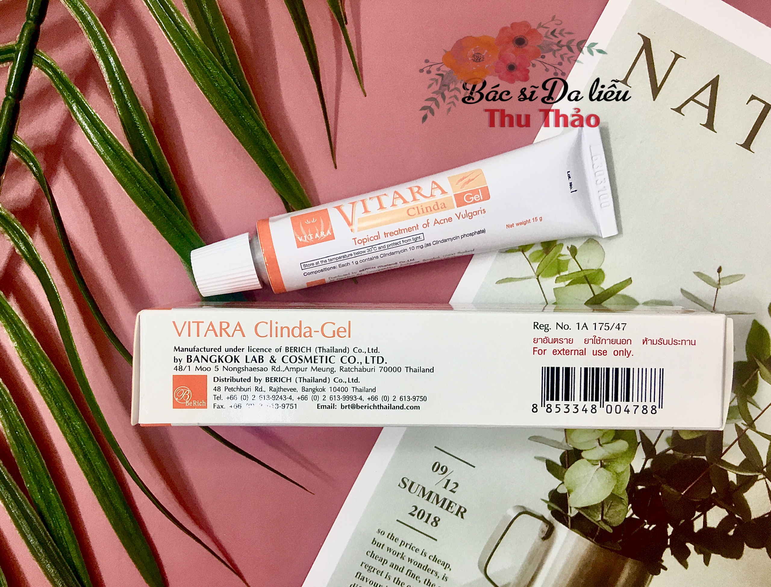 [HCM][15g]KEM CHẤM MỤN VIÊM VITARA CLINDA GEL