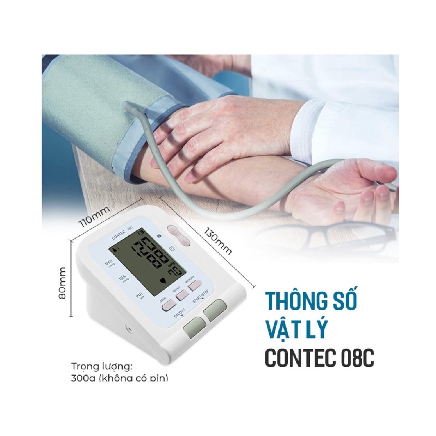 Máy đo huyết áp contec 08c - ảnh sản phẩm 4