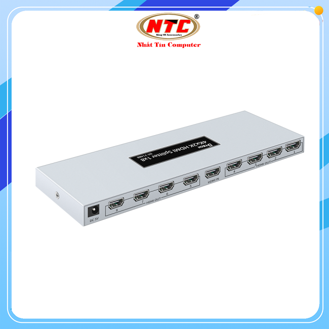 Equipment split HDMI port from 1 out 8 Dtech dt-7148b mini support video 2K / 4K / 3D -Most believers computer