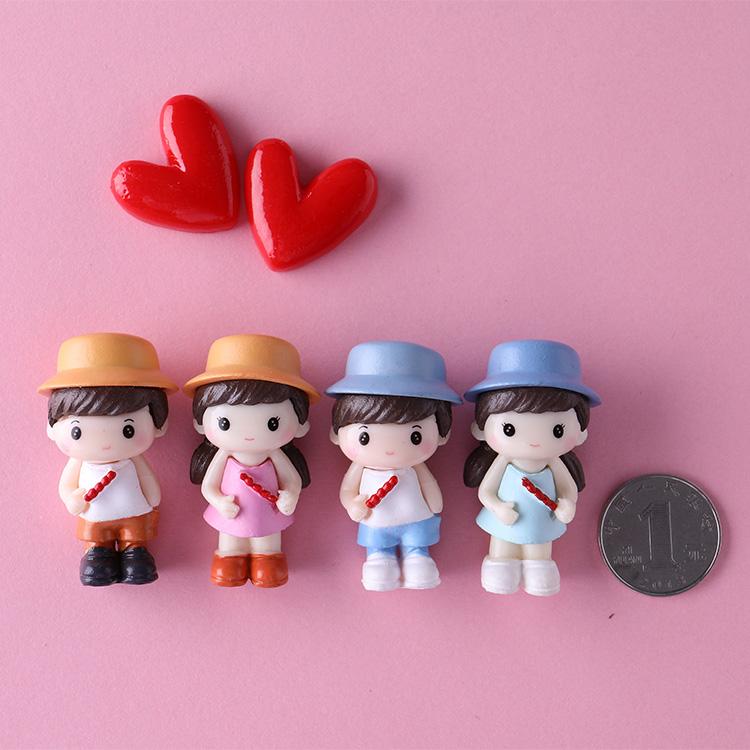 [HCM]Móc khóa cặp cute hình cô bé cậu bé kèm video