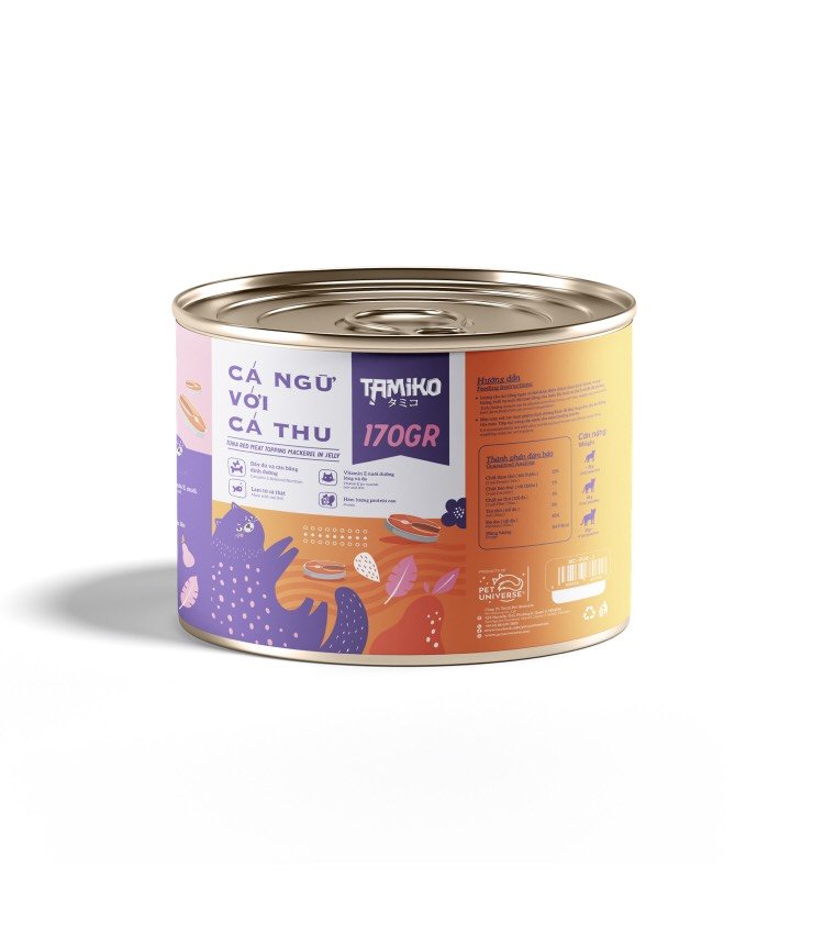 Pate Tamiko lon 170gram cho mèo, Meowcat