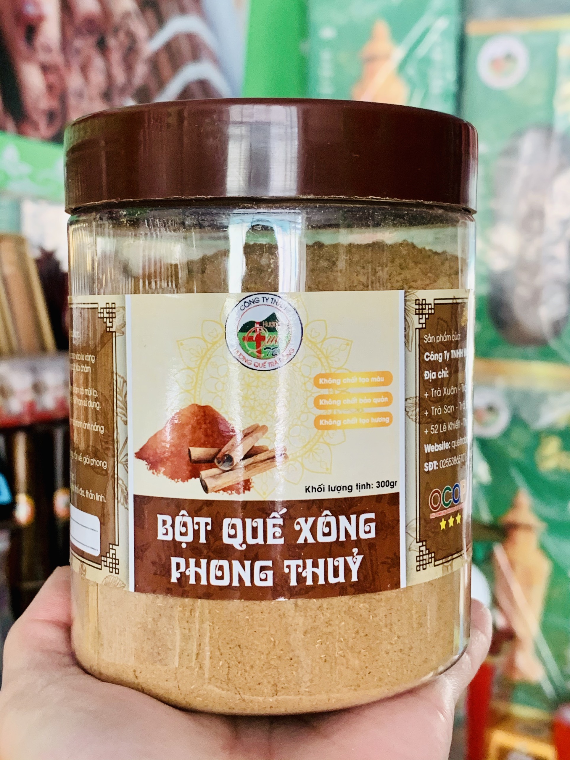 Bột Quế Xông Phong Thủy (Kèm Bật Lửa) 300gram