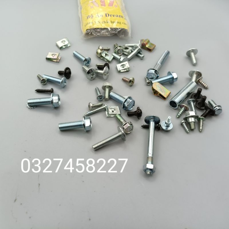 Bộ ốc vít bắt nhựa dàn áo xe Dream 2