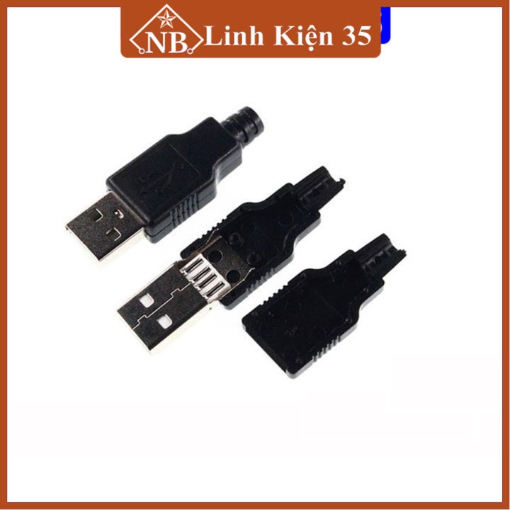 Đầu Jack cắm cổng USB A đực 4P