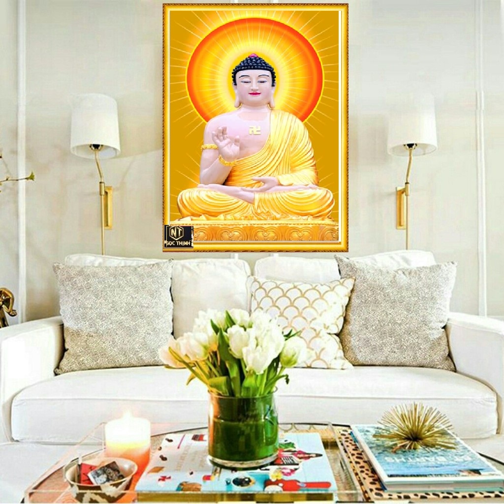 Tranh đính đá phật tổ VS466 KT 75x53cm