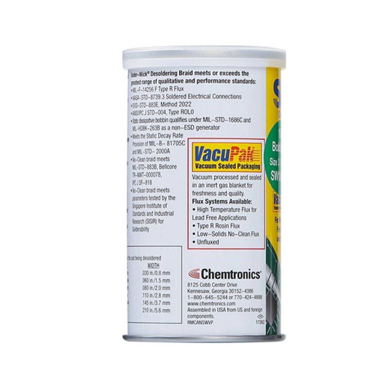 Cuộn dây hút thiếc Soder-Wick chính hãng Chemtronics USA
