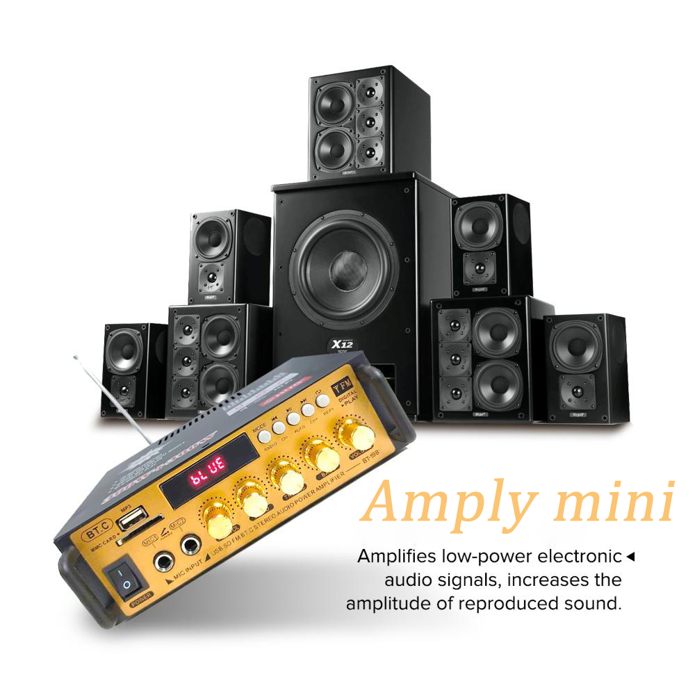 amply mini karaoke gia đình BT198B-B Amly Mini Bluetooth Kết Hợp Ghi Âm , Echo Siêu Mượt - Thiết bị khuếch đại âm thanh Chuyên Nghiệp,amly hát karaoke,amply bluetooth,amply bluetooth mini,amply đã qua sử dụng,amlymini