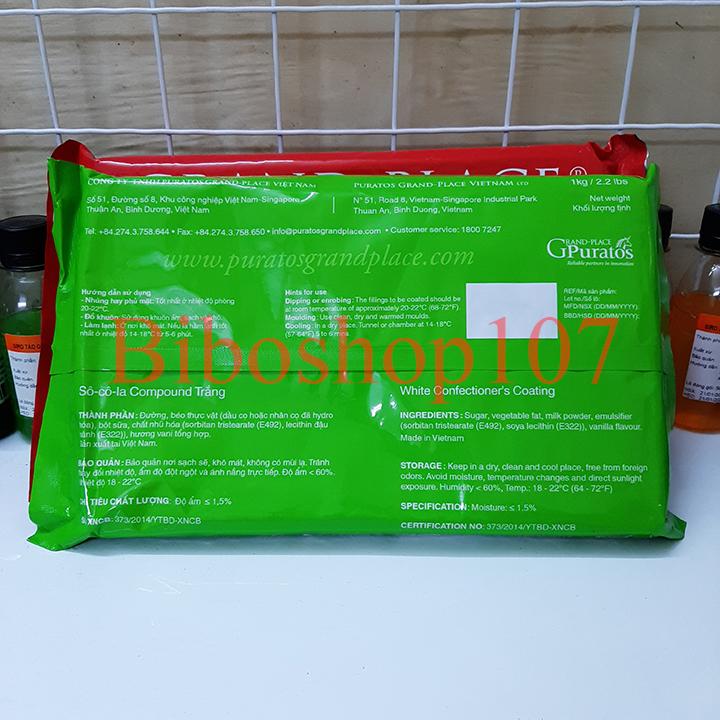 Socola Trắng Grand Place 1kg (White Chocolate)