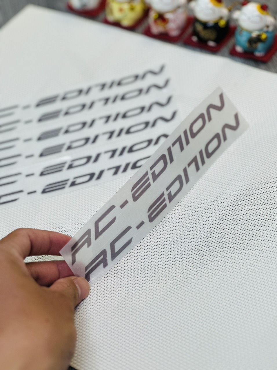 Tem Dán Phuộc RC edition trong suốt