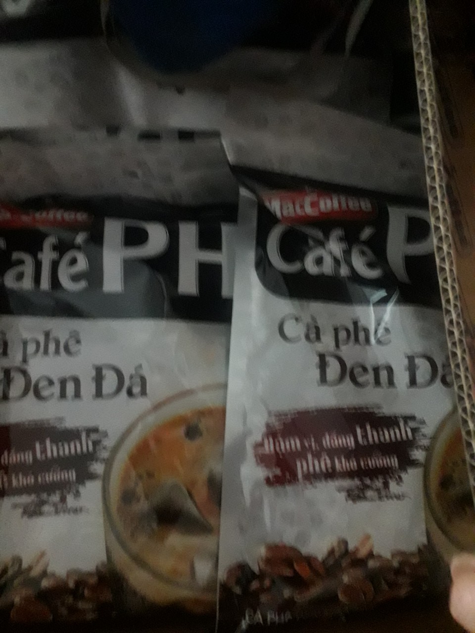 (Freeship Max). Cà Phê Phố Đen Đá Maccoffee ( Bịch 35 gói x 16g)