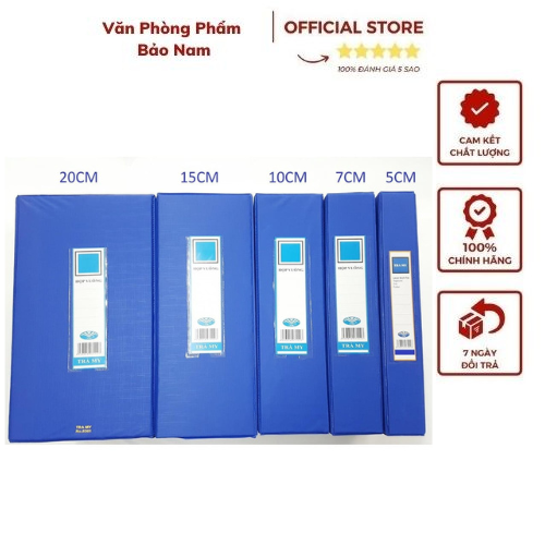 Cặp hộp gấp hãng trà my các cỡ 5cm/7cm/10/15cm/20cm khổ a4