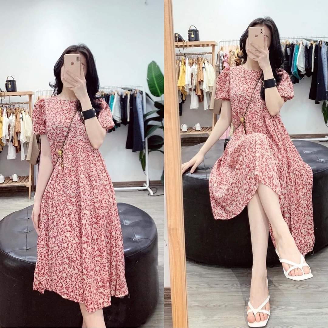 [Hàng cao cấp]Váy bầu chất lụa Hàn siêu mát siêu mềm ☘️thiết kế sang chảnh mặc đi làm đi chơi đều đc