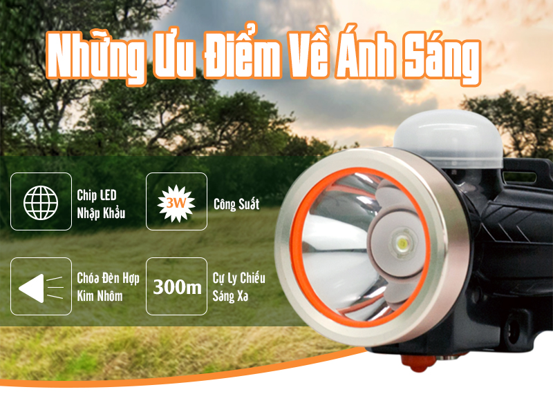 Dual-mode premium head light flashlight ckv-1103a table lamp