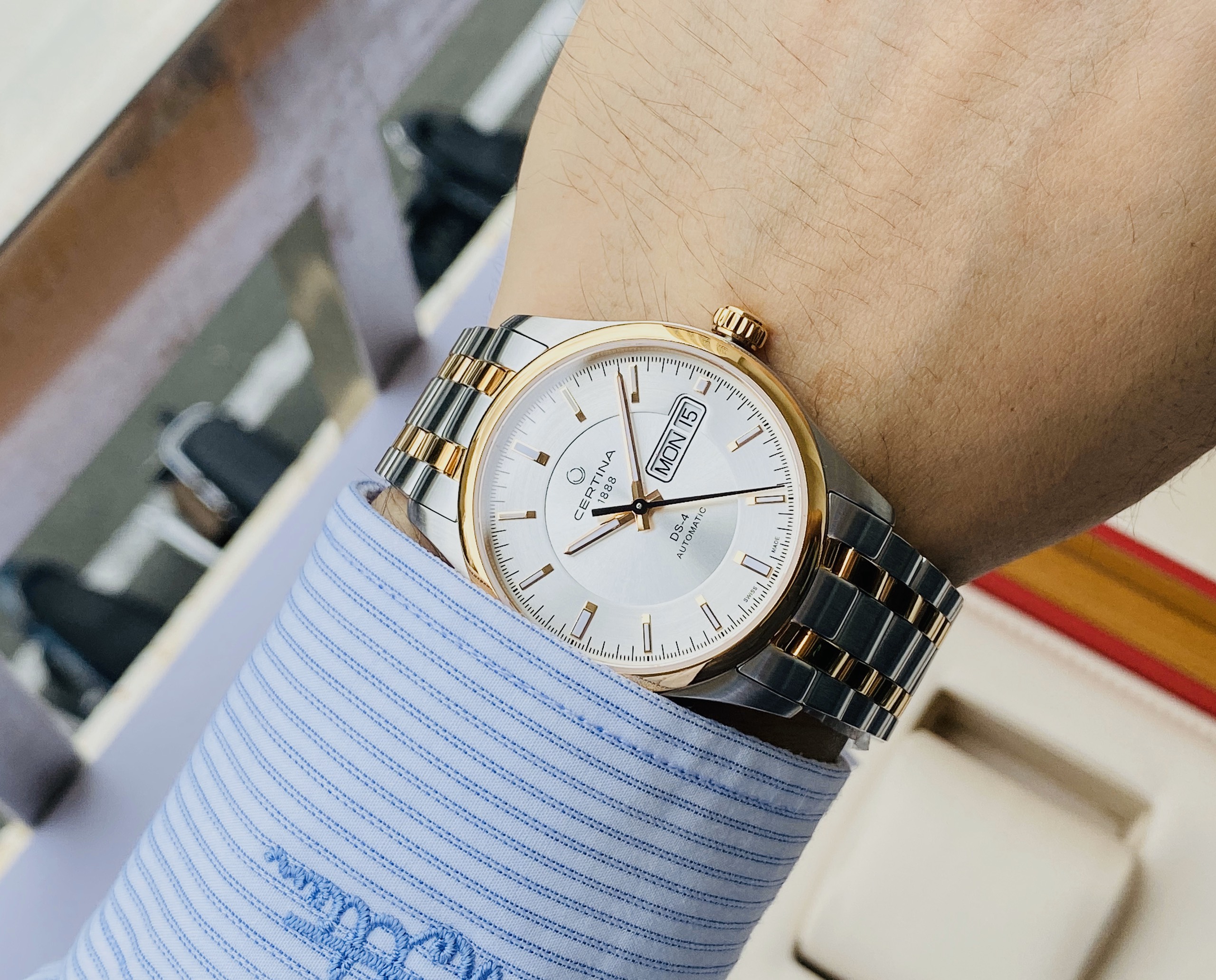 Đồng hồ nam certina ds 4 day date c022.430.22.031.00 - bộ máy 25 chân kính thụy sĩ