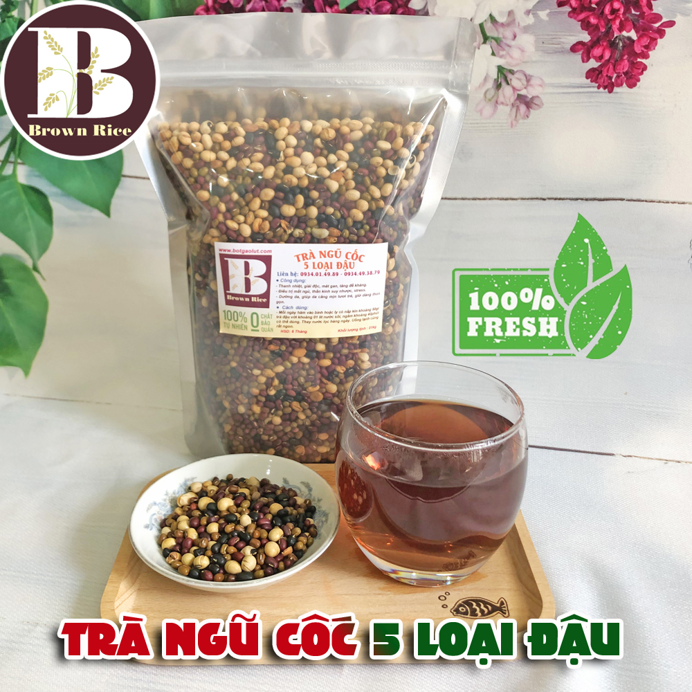 Trà ngũ cốc 5 loại đậu Brown Rice ( 01kg )