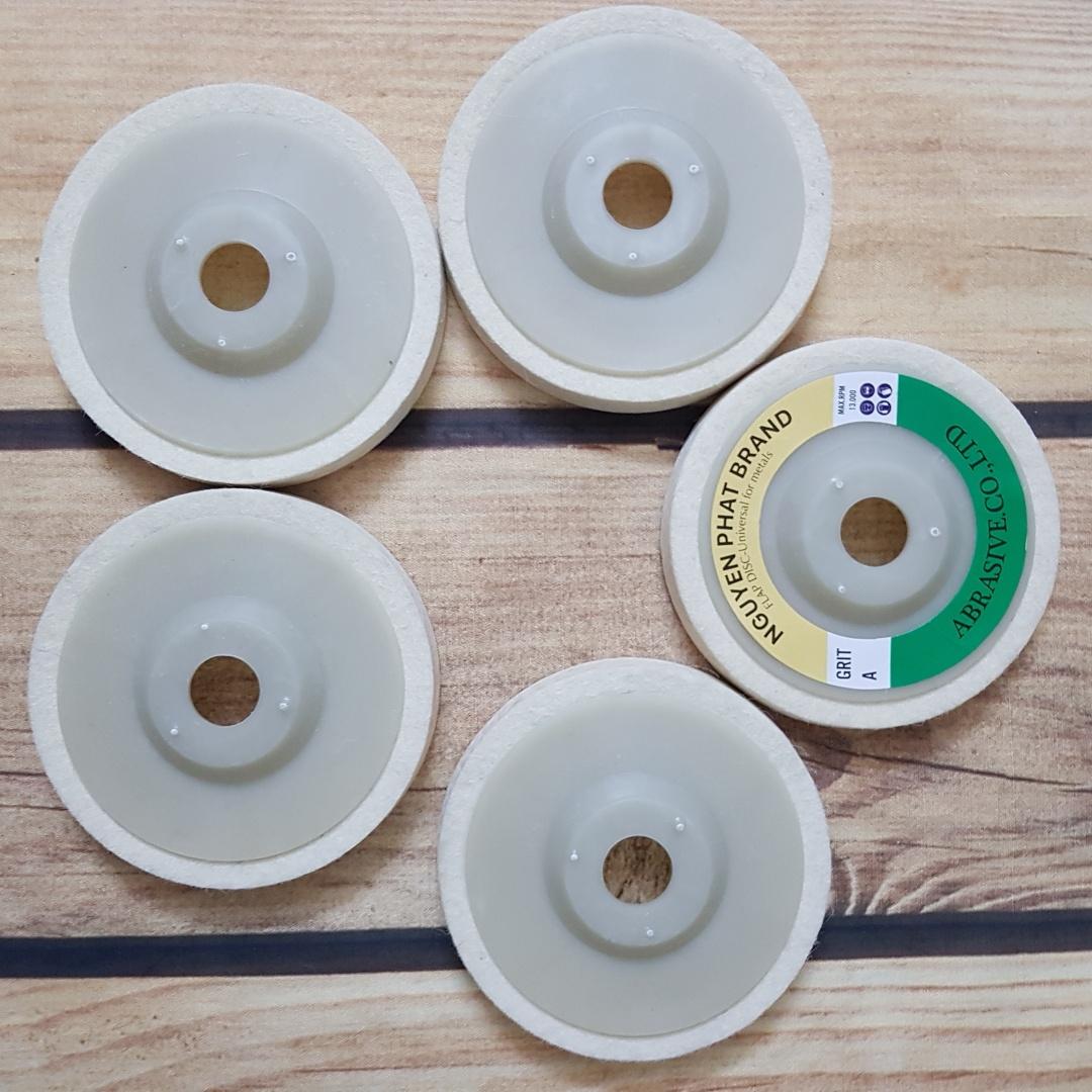 5 nỉ trắng đánh bóng d100mm