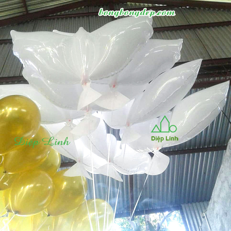 Bong bóng nhũ kiếng tráng nhôm hình nơ trang trí tiệc - Diệp Linh