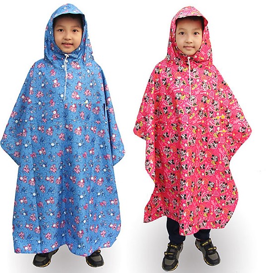 Áo mưa trẻ em vải dù size số 7- (từ 3 đến 5 tuổi )