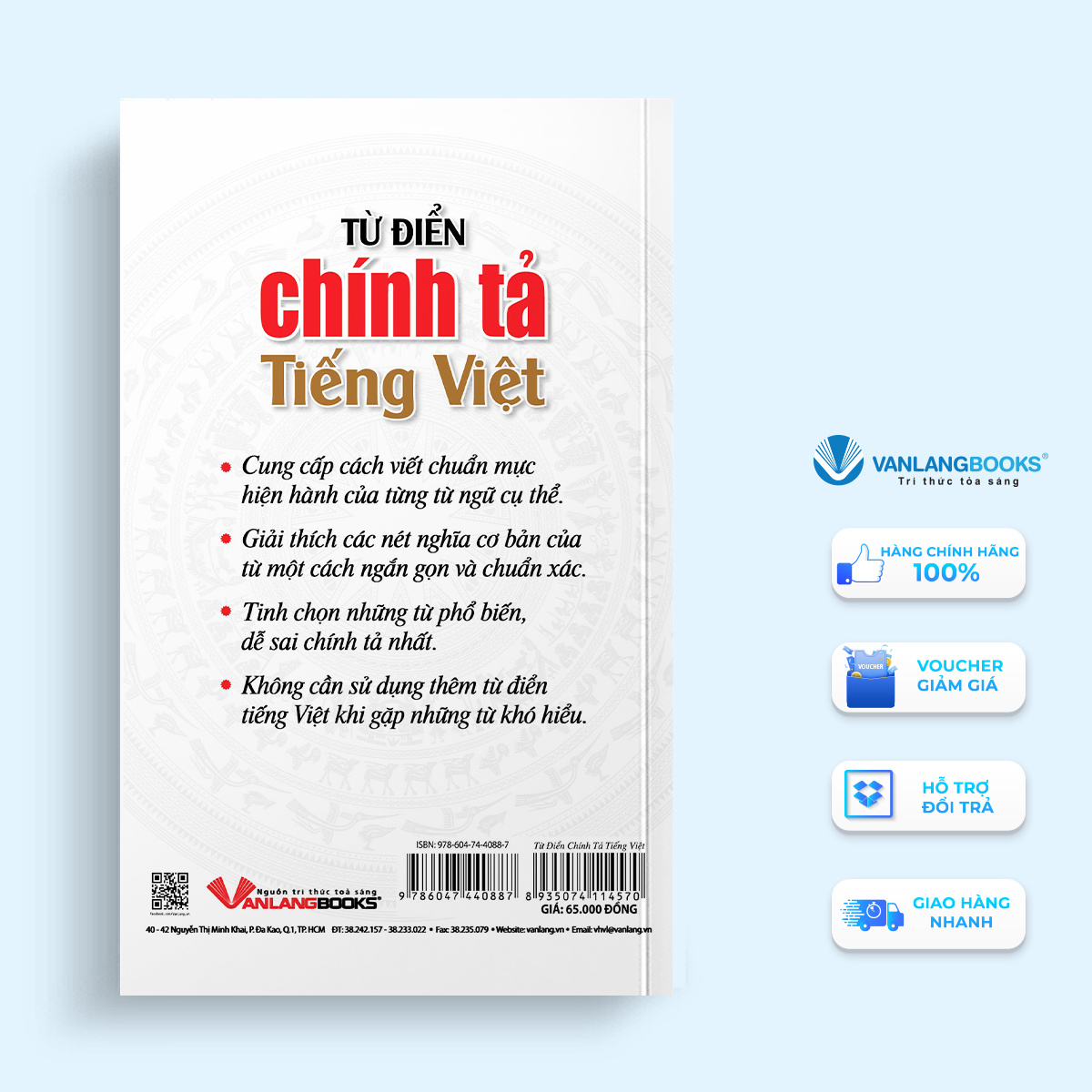 Sách - Từ Điển Chính Tả Tiếng Việt (Vl)-Vanlangbooks