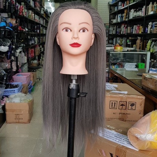 Đầu manocanh nhiều màu để học cắt tóc