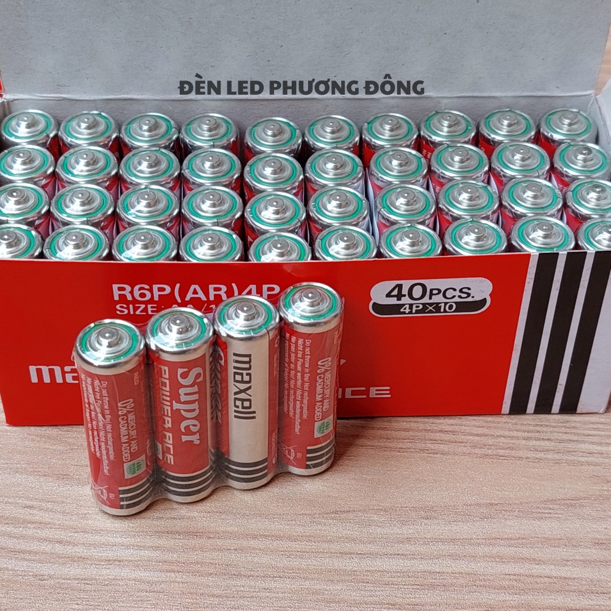 Pin aa - aaa pin tiểu super maxell đỏ 1.5v