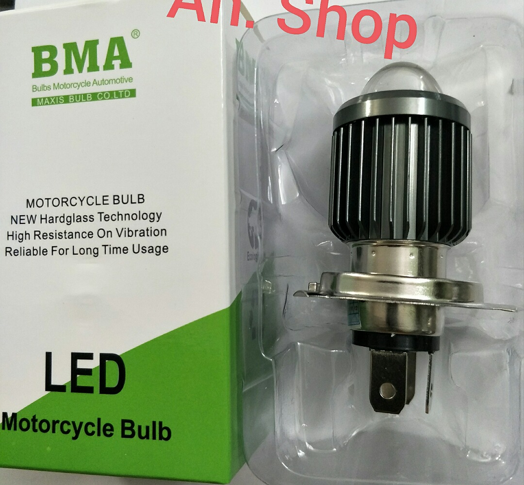 led BMA chân cắm thẳng H4 cos vàng pha trắng