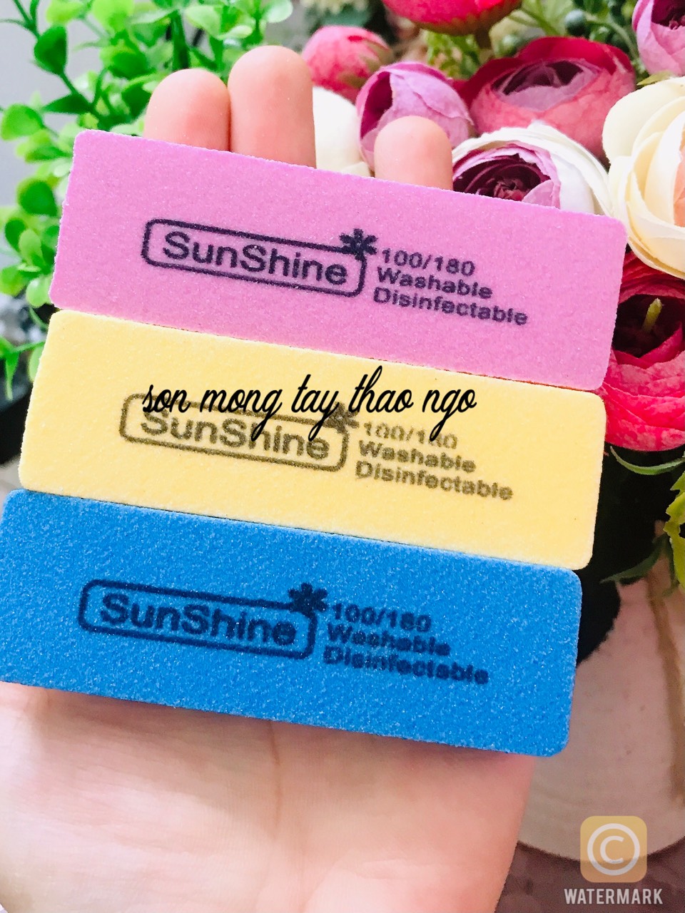 Combo 2 Phao dũa móng sunshine chà mịn chuyên dùng cho nail