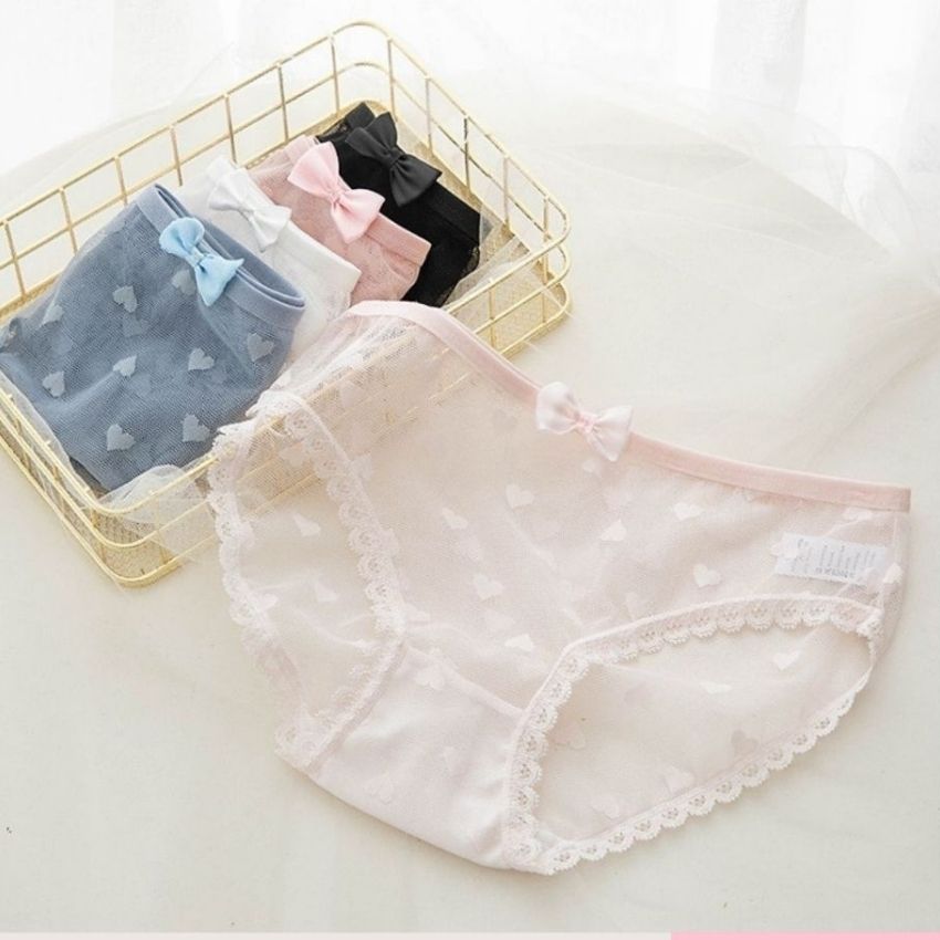 Quần lót ren nữ sexy, đồ lót gợi cảm không thể thiếu cho nàng, chất liệu ren mềm mại xuyên thấu đệm lót kháng khuẩn 256