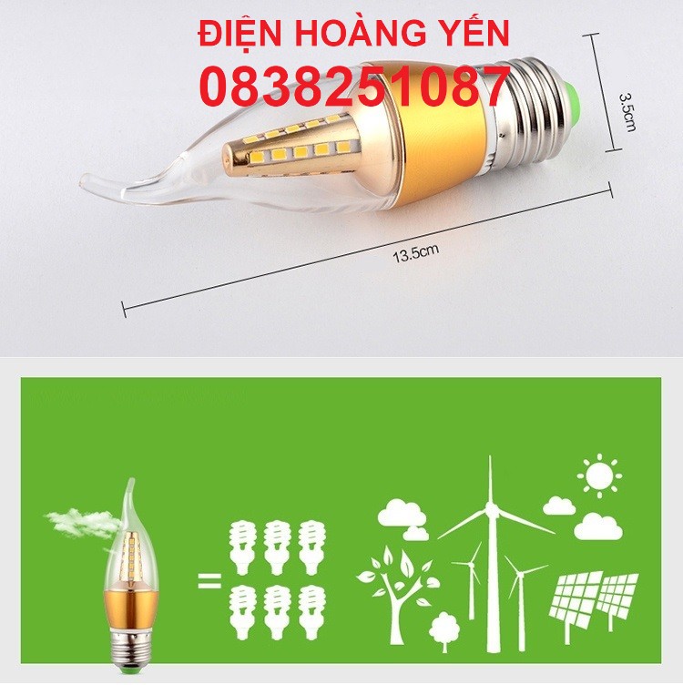 Set of 5 E27 5W Chili Pepper Led Candle Bulbs (with Beard)