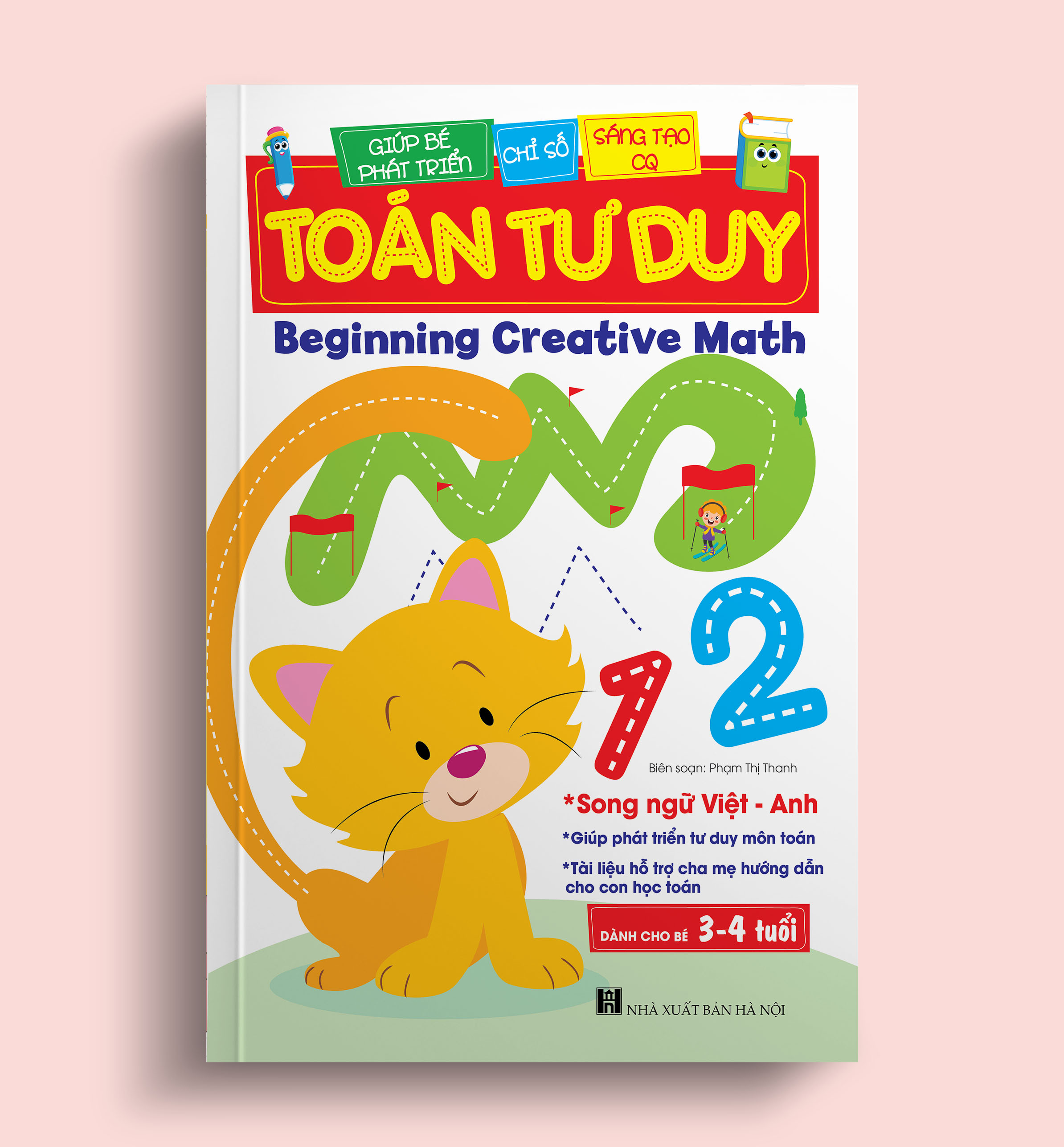 Sách Toán Tư Duy Beginning Creative Math (Dành Cho Bé 3-4 Tuổi Song Ngữ Việt Anh)