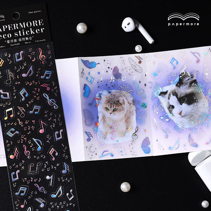 Sticker Ngôi sao lãng mạn trang trí khung ảnh, planner [ 138 ]