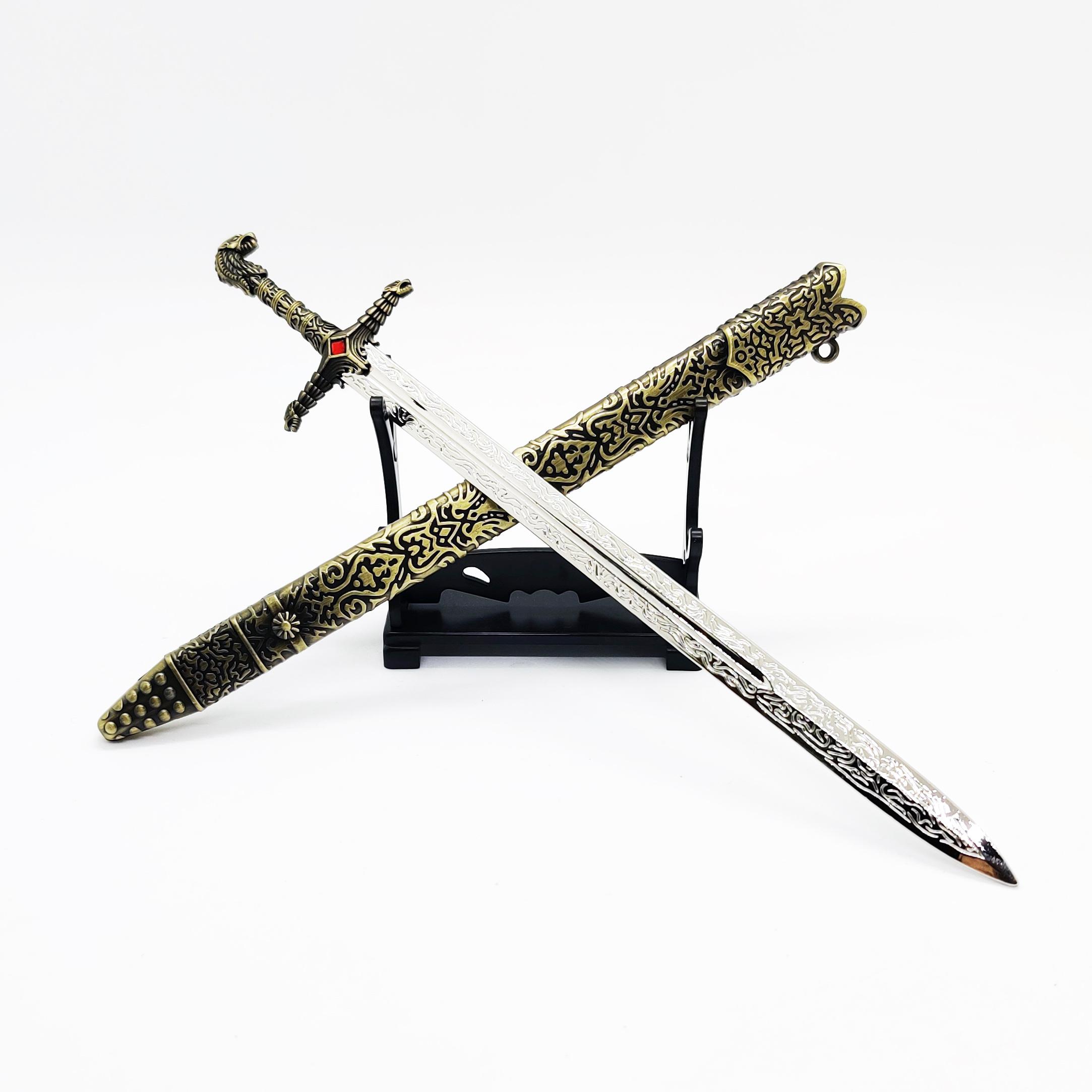 Mô hình móc khóa Kiếm Oathkeeper trong Game of Thrones GOT (tặng kèm bộ giá đỡ)